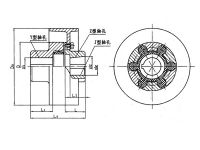 MLL-I型带制动轮型梅花形弹性联轴器系列